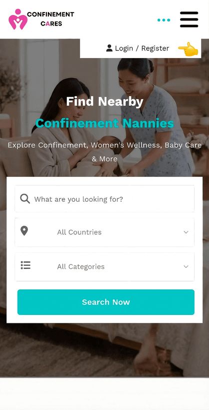 Login page