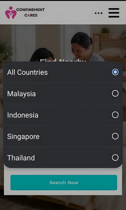 Country dropdown