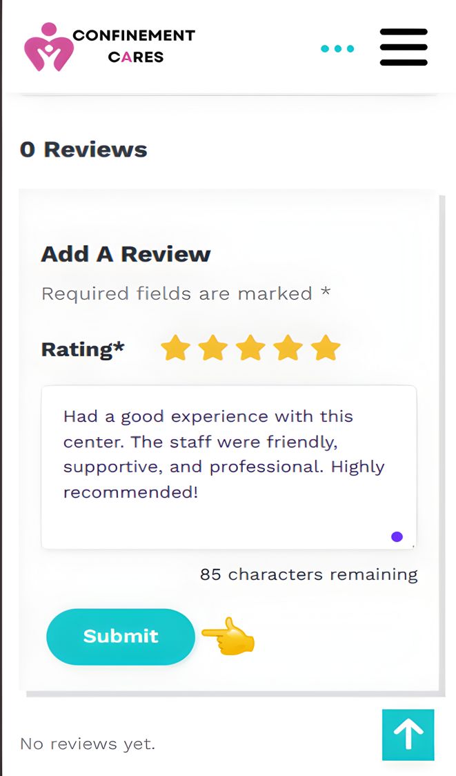 Submit review button
